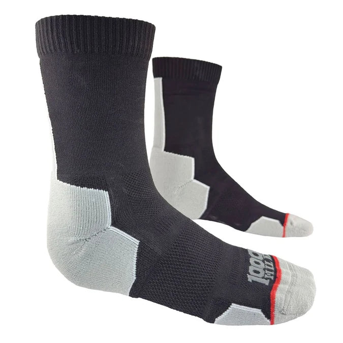 1000 Mile Run Crew Repreve Single Layer Sock Twin Pack