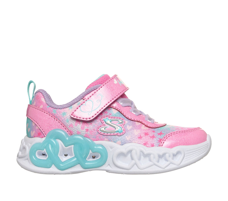 Infant Girls Skechers Infinite Heart Lights - Heart Jewels