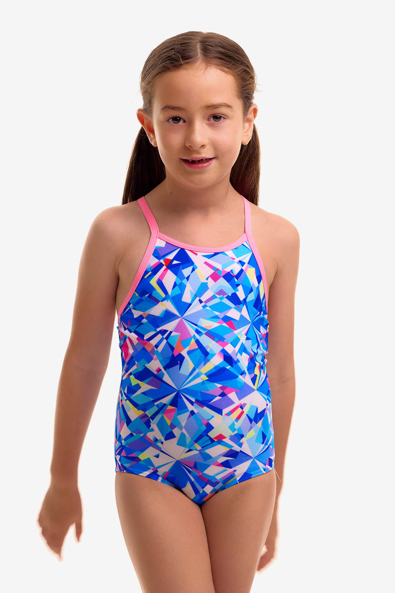 Girl's Funkita Diamond Back One Piece Crystal Mess