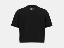 Girl's Under Armour Crop Sportstyle Logo Short Sleeve