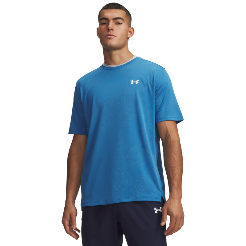 Mens Under Armour Vent Jacquard Short Sleeve Tee