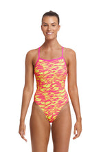 Womens Funkita Tie Me Tight- Snow Caps Swimsuit
