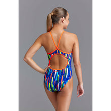Girls Funkita Diamond Back One Piece Fire Cracker Swimsuit