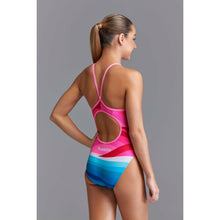 Girls Funkita Diamond Back One Piece Summit Sunset Swimsuit