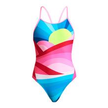 Girls Funkita Diamond Back One Piece Summit Sunset Swimsuit