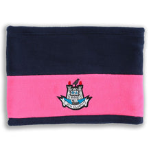 Dublin Harlem Reversible Fleece Snood Marine / Knockout Pink / White