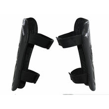 Precision Origin.0 Strap Shin Guards- Black/ Red