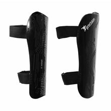 Precision Origin.0 Strap Shin Guards- Black/ Black