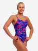 Women's Funkita Diamond Back One Piece Warped Waves