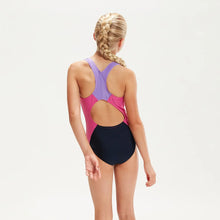 Girl's Speedo Colourblock Spiritback Swimsuit