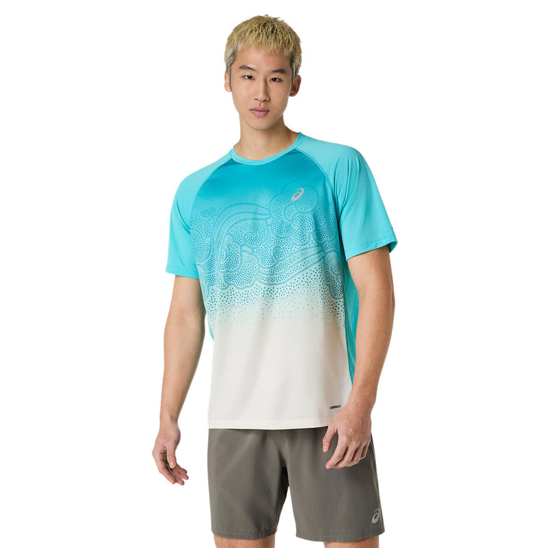 Mens Asics Road Fade Short Sleeve Top