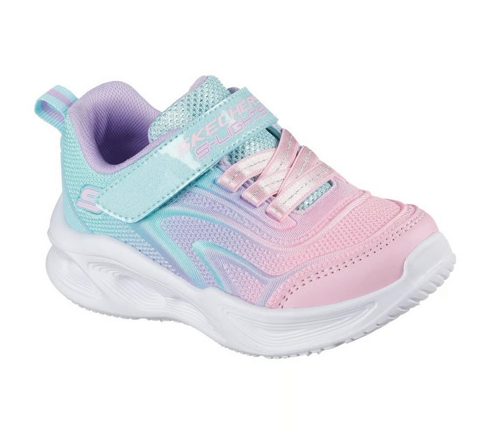 Girl's Infant Skechers S-Lights Sola Glow - Color Breeze