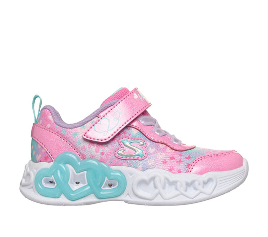 Infant Girls Skechers Infinite Heart Lights - Heart Jewels