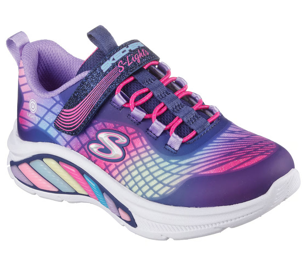 Girl's Skechers S-Lights - Rainbow Cruisers - Rainbow Reflection