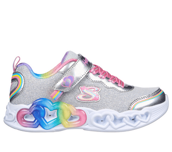 Girl's Skechers S Lights- Infinite Heart Lights- Love Prism