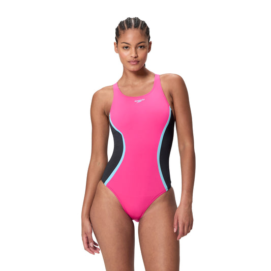 Women's Medalist Solid Splice Swimsuit