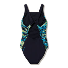 Women's Hyperboom Splice Muscleback Swimsuit Black/Green