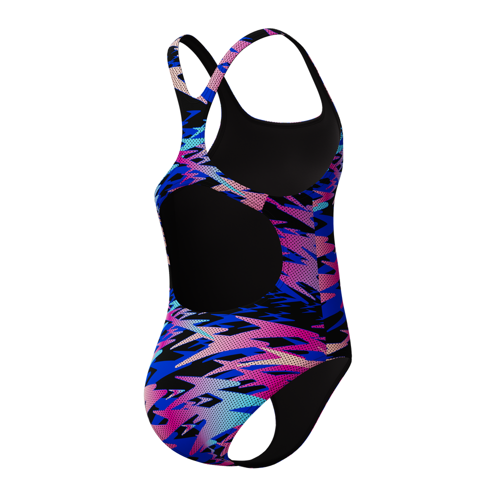 Girls Speedo Hyperboom Print Medalist Swimsuit