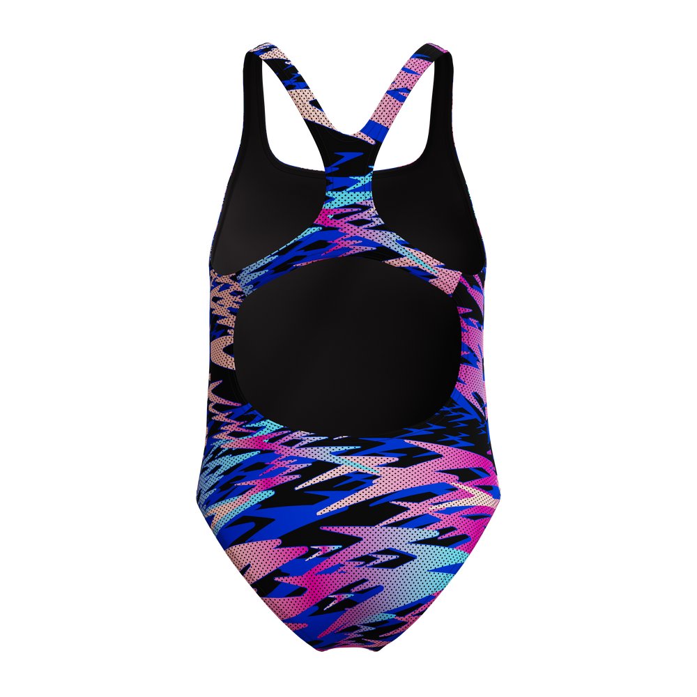 Girls Speedo Hyperboom Print Medalist Swimsuit