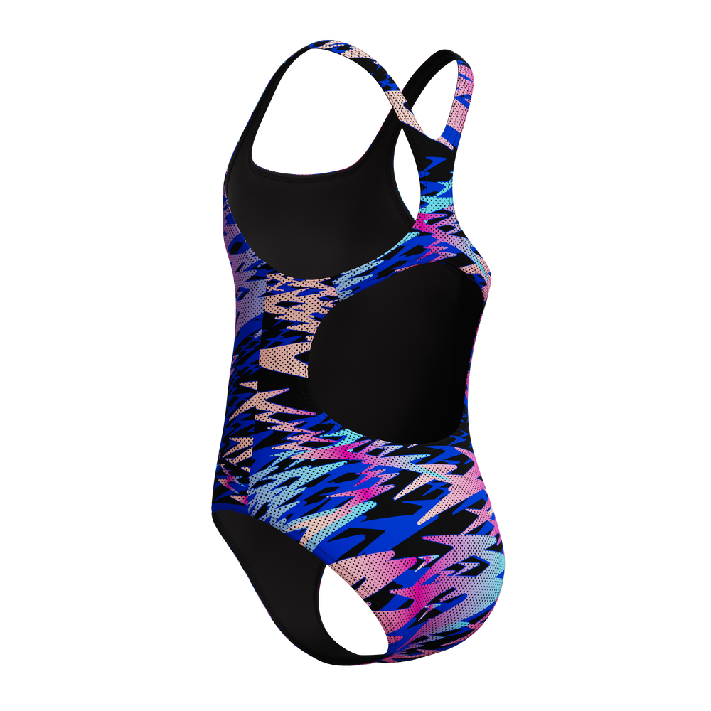 Girls Speedo Hyperboom Print Medalist Swimsuit