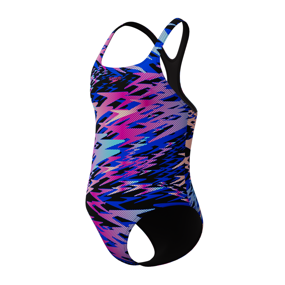 Girls Speedo Hyperboom Print Medalist Swimsuit