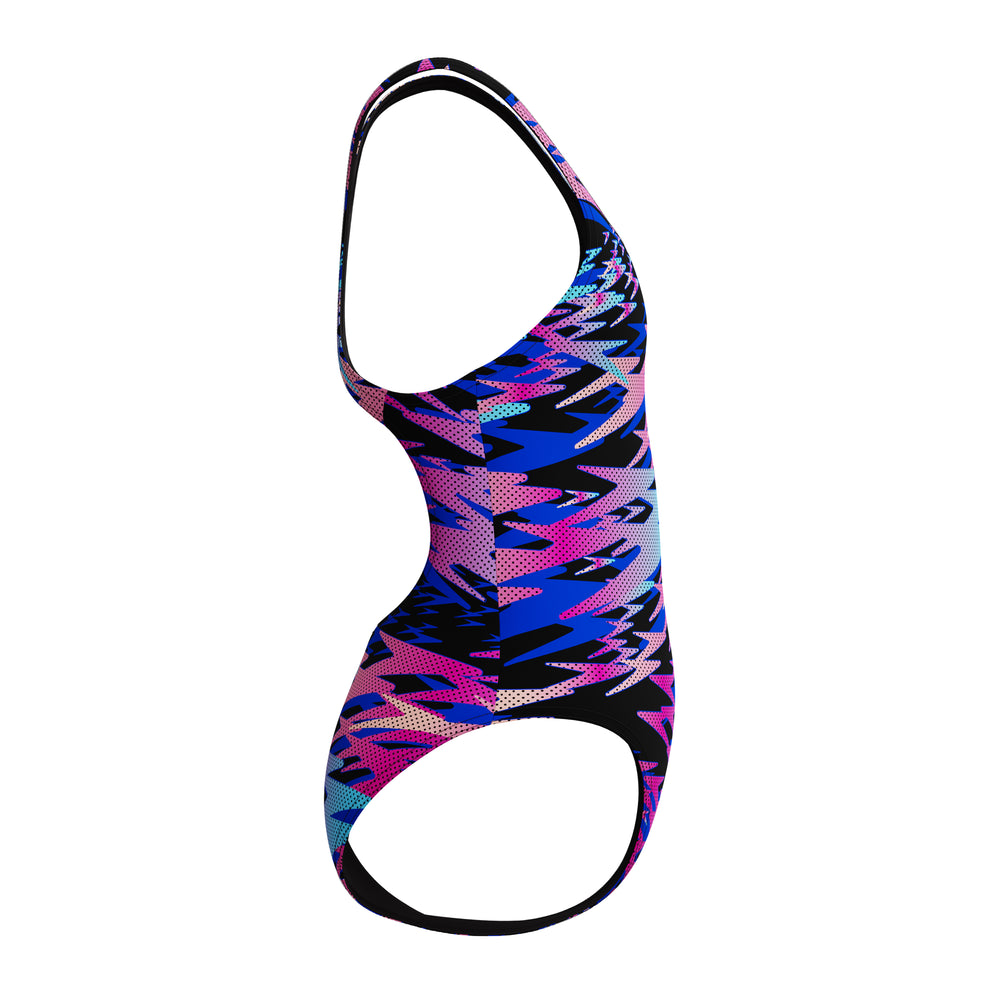 Girls Speedo Hyperboom Print Medalist Swimsuit
