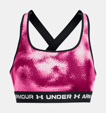 Women's Under Armour Mid Crossback Printed Sports Bra