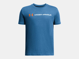 Boy's Under Armour Logo Wordmark Short Sleeve