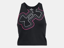 Girl's Under Armour Motion Branded Crop Tank