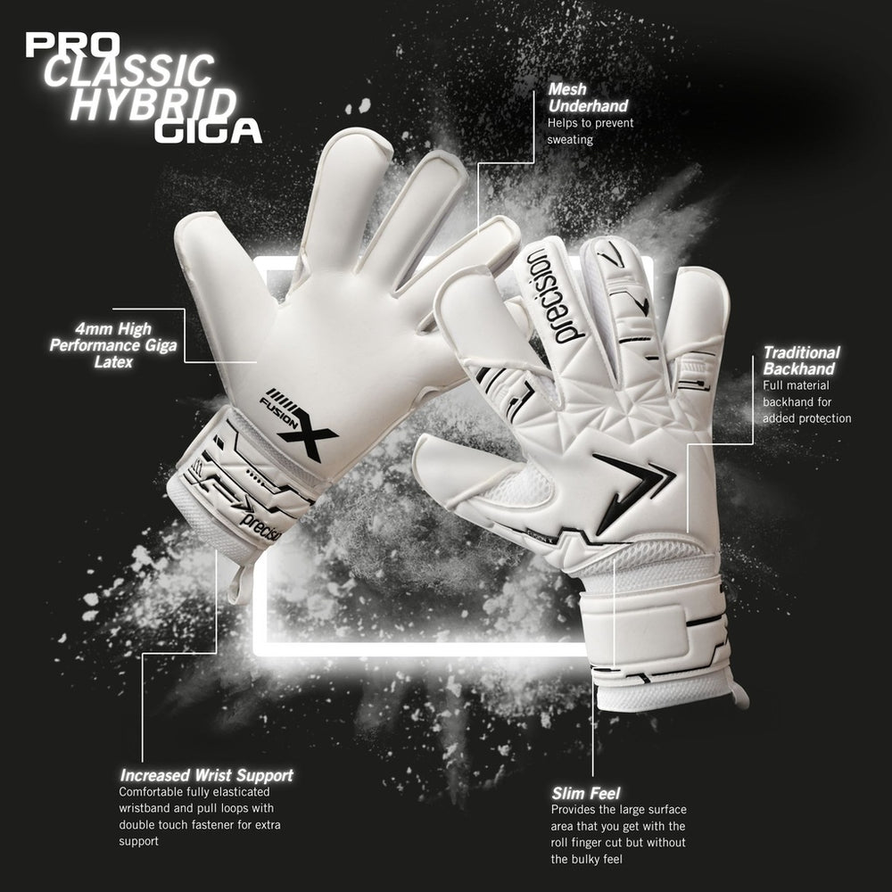 Precision Fusion X Pro Classic Hybrid Giga Goalkeeper Gloves