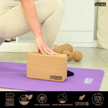 Urban Fitness Cork Yoga Brick (23x14x9cm)