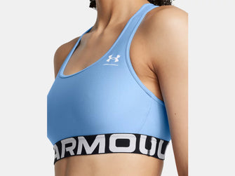 Women's Under Armour HeatGear Mid Branded Sports Bra