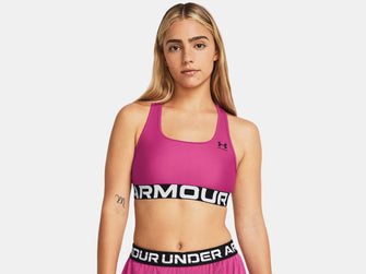 Women's Under Armour HeatGear Armour Mid Branded Sports Bra