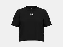 Girl's Under Armour Crop Sportstyle Logo Short Sleeve