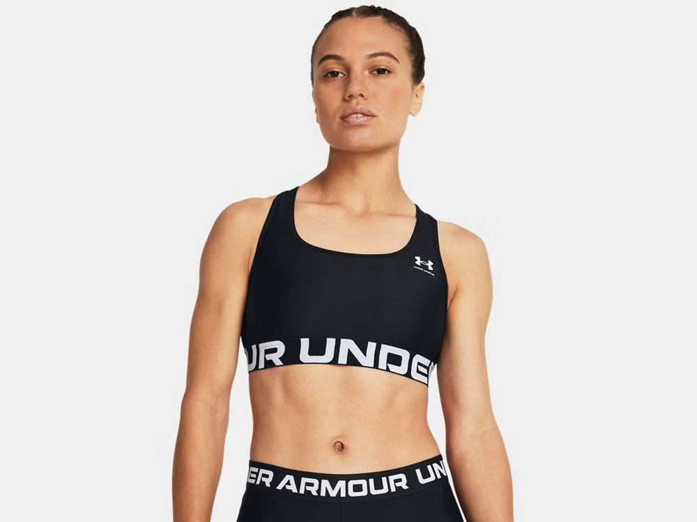 Women's Under Armour HeatGear Mid Branded Sports Bra