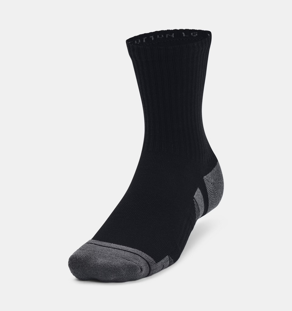 Unisex Under Armour Performance Cotton 3Pack Mid Crew Socks