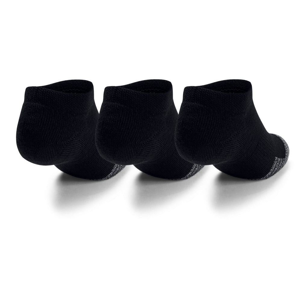 Under Armour Youth Heatgear No Show 3Pack
