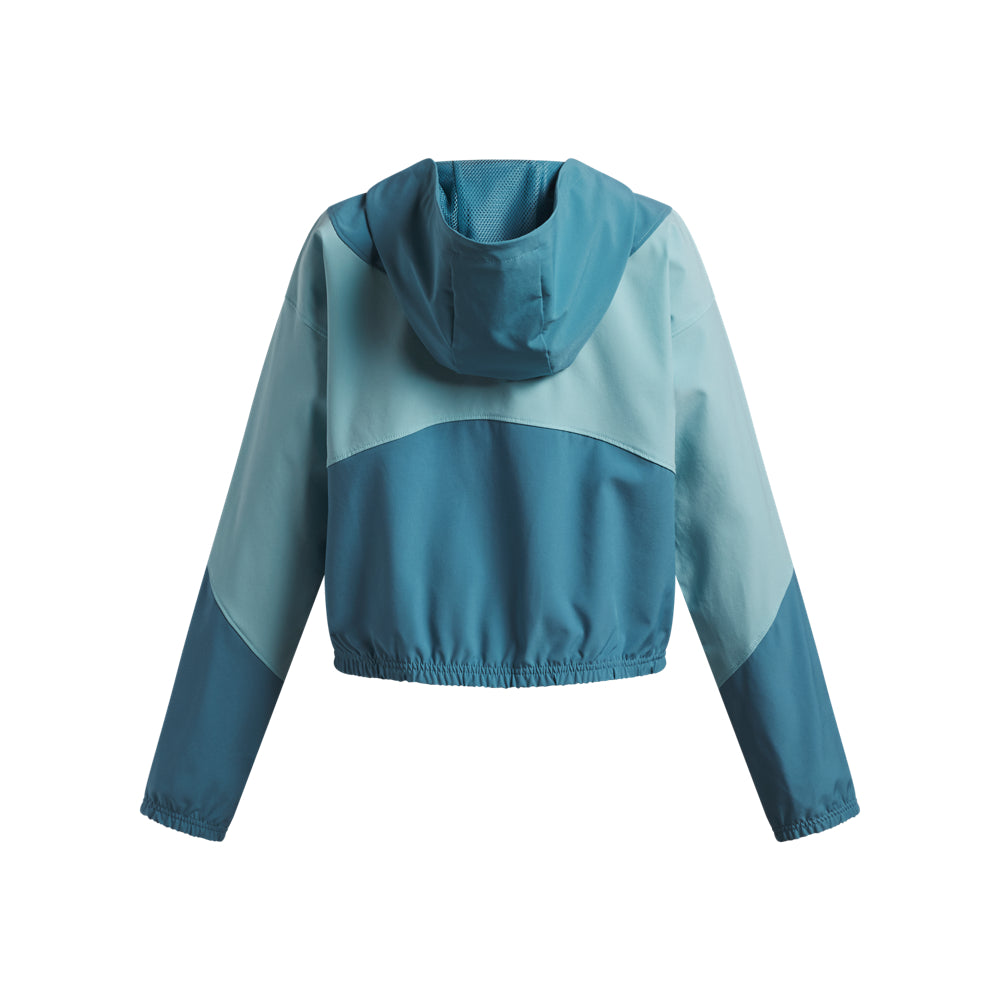 Girl's Under Armour Rival Woven Hooded Jacket