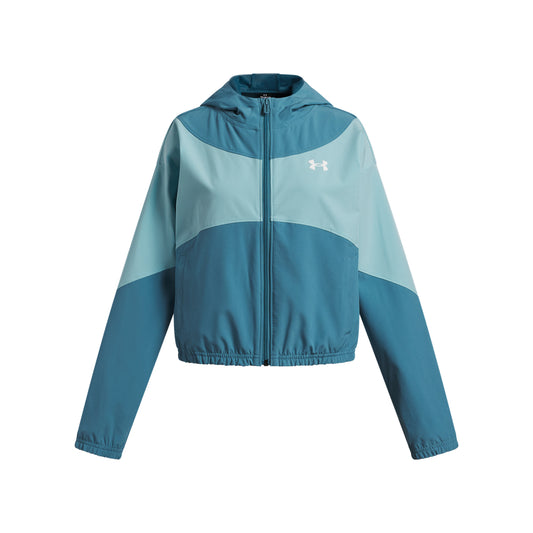 Girl's Under Armour Rival Woven Hooded Jacket