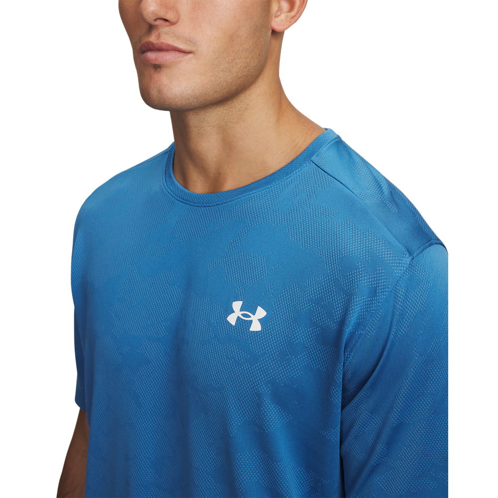 Mens Under Armour Vent Jacquard Short Sleeve Tee