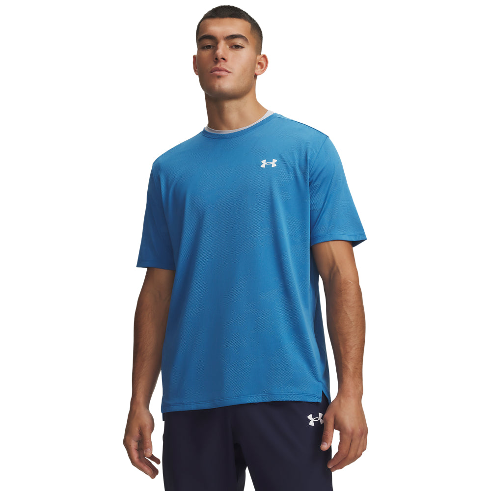 Mens Under Armour Vent Jacquard Short Sleeve Tee