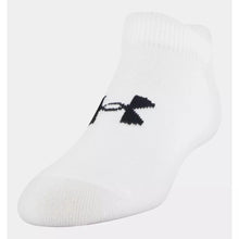 Girls Under Armour Essential No Show 6 Pack Socks- White