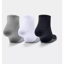 Under Armour Heatgear Low Cut 3 Pack Socks- Grey