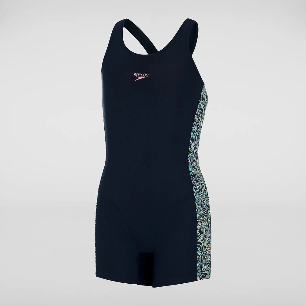 Girl's Speedo Printed Leaderback Legsuit