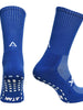ATAK Shox Blue grip mid leg grip socks