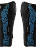 Precision Origin.0 Strap Shin Guards- Black/ Cyan