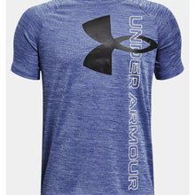 Boys Under Armour Tech Split Logo Hybrid T-Shirt