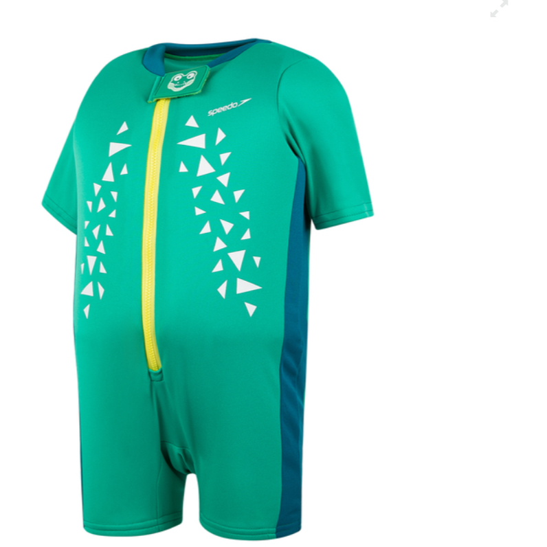 Boys Junior Speedo Croc Printed Float Suit